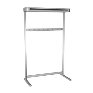 Kerkmann Kleiderständer Sevilla 31618614 silber Metall 8 Haken 100,0 x 170,0 cm