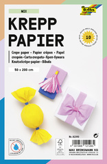 folia Krepppapier-Rollen MIX, 500 mm x 2 m, sortiert