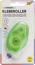 folia Mehrweg-Kleberoller, 8 mm x 10 m, permanent