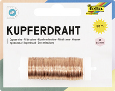 folia Kupferdraht, 0,3 mm x 80 m, aus Kupfer
