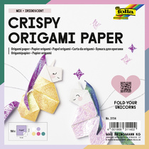 folia Faltblätter Crispy Origami Paper Punkt & Kristall