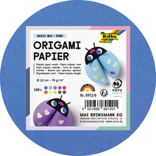 folia Faltblätter, rund, 180 mm, 500 Blatt, farbig sortiert