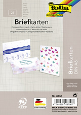 folia Briefkarte, 190 g/qm, DIN A6, weiß