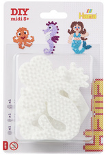 Hama Stiftplatten "Sechseck, Seepferdchen, Meerjungfrau