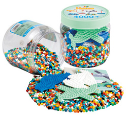 Hama Bügelperlen midi + Stiftplatten, in Kunststoffdose