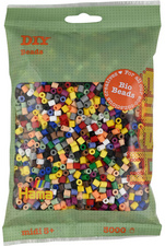 Hama Bügelperlen Bio midi, "Mix 15 Farben", 3.000er Beutel