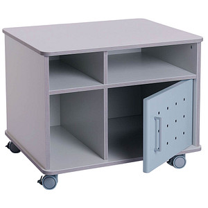 rocada Bürowagen grau 3 Ebenen 72,0 x 59,0 x 57,5 cm