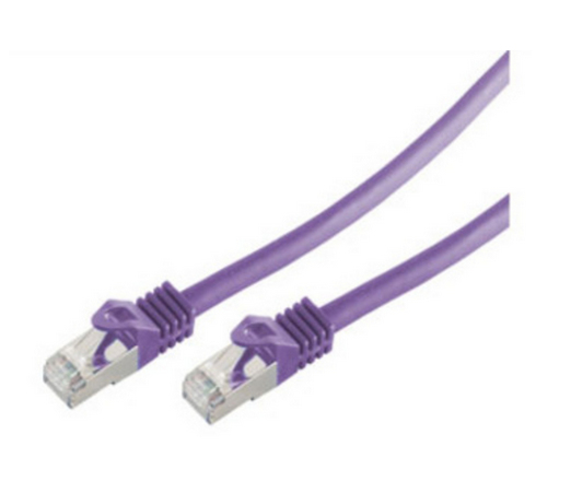 SHIVERPEAKS RJ45 Patchkabel S/FTP PIMF Cat.7 violett 1,0m