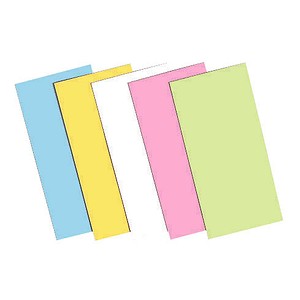Moderationskarten farbsortiert 20,0 x 10,0 cm