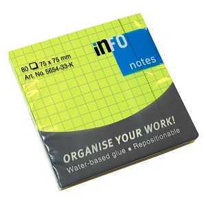 inFO Haftnotizen Standard 5654-33-K grün 1 Block