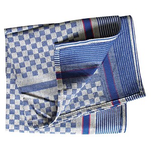 HYGOSTAR Gruben-Handtuch, blau-weiß kariert, 240 g/qm