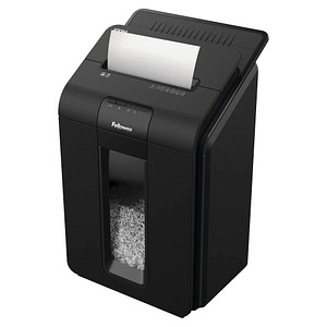 AKTION: Fellowes AutoMax 100M Aktenvernichter mit Partikelschnitt P-4 4 x 10 mm 100 Blatt schwarz mit CashBack