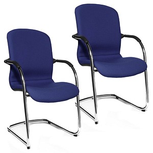 2 Topstar Besucherstühle Open Chair 110 OC690 T38 royalblau Stoff 2 Topstar Besucherstühle Open Chair 110 OC690 T38 royalblau Stoff