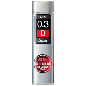 Pentel Druckbleistift-Feinmine AIN STEIN C273, Härtegrad: B (5232147)
