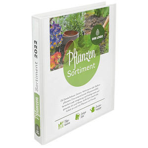 10 VELOFLEX Präsentationsringbücher 4-Ringe weiß 4,0 cm DIN A4