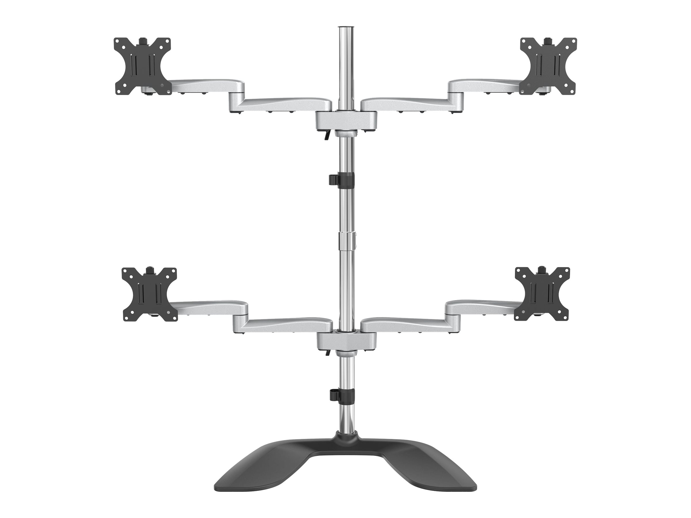 STARTECH.COM 4 fach Monitorhalter - Beweglich - Stahl und Aluminium - Freistehe
