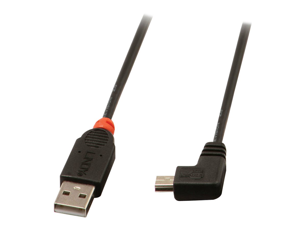 Lindy USB 2.0 Kabel Typ A/Mini-B 90° gewinkelt, 1m