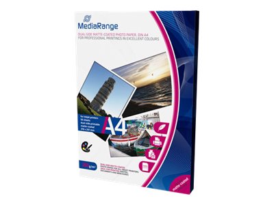 MEDIARANGE Foto Papier MediaRange matt coated  A4 250g  50 Blatt Dual