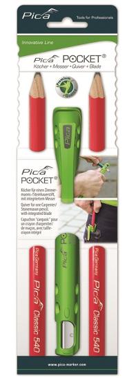 PICA-MARKER Pocket mit 1 Zimmermann- stift 24cm