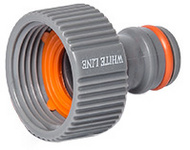 Bradas Hahnstück WHITE LINE, 3/4" Innengewinde, grau