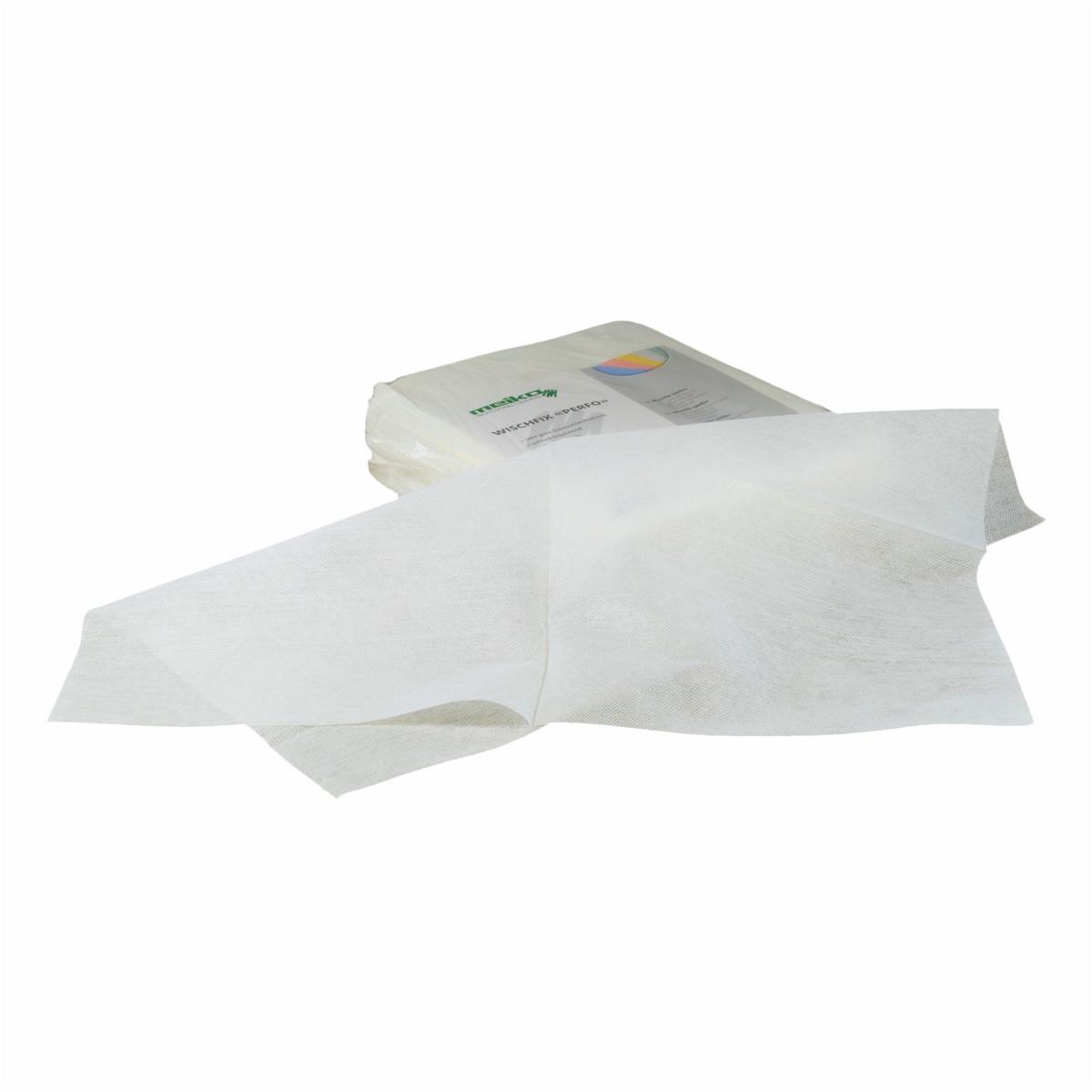 Spültuch/Wischtuch "Wischfix" perfo 50 x 38 cm, weiß | 50 Stück Viskosetuch, geeignet für den schnellen Einsatz, waschbar 95 °C