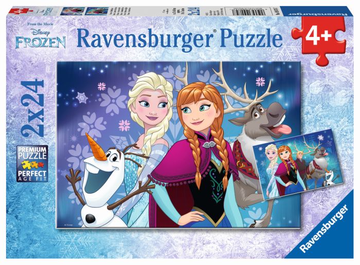 Ravensburger Disney Frozen Nordlichter Puzzle, 2 x 24 Teile