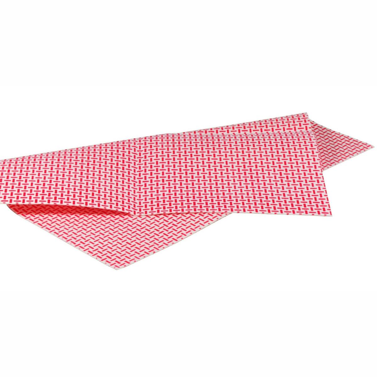Spültuch/Wischtuch/Universaltuch 35 x 40 cm, 10 Stück/Pack | rot beschichtet, strukturiert, fusselfrei, waschbar 95 °C