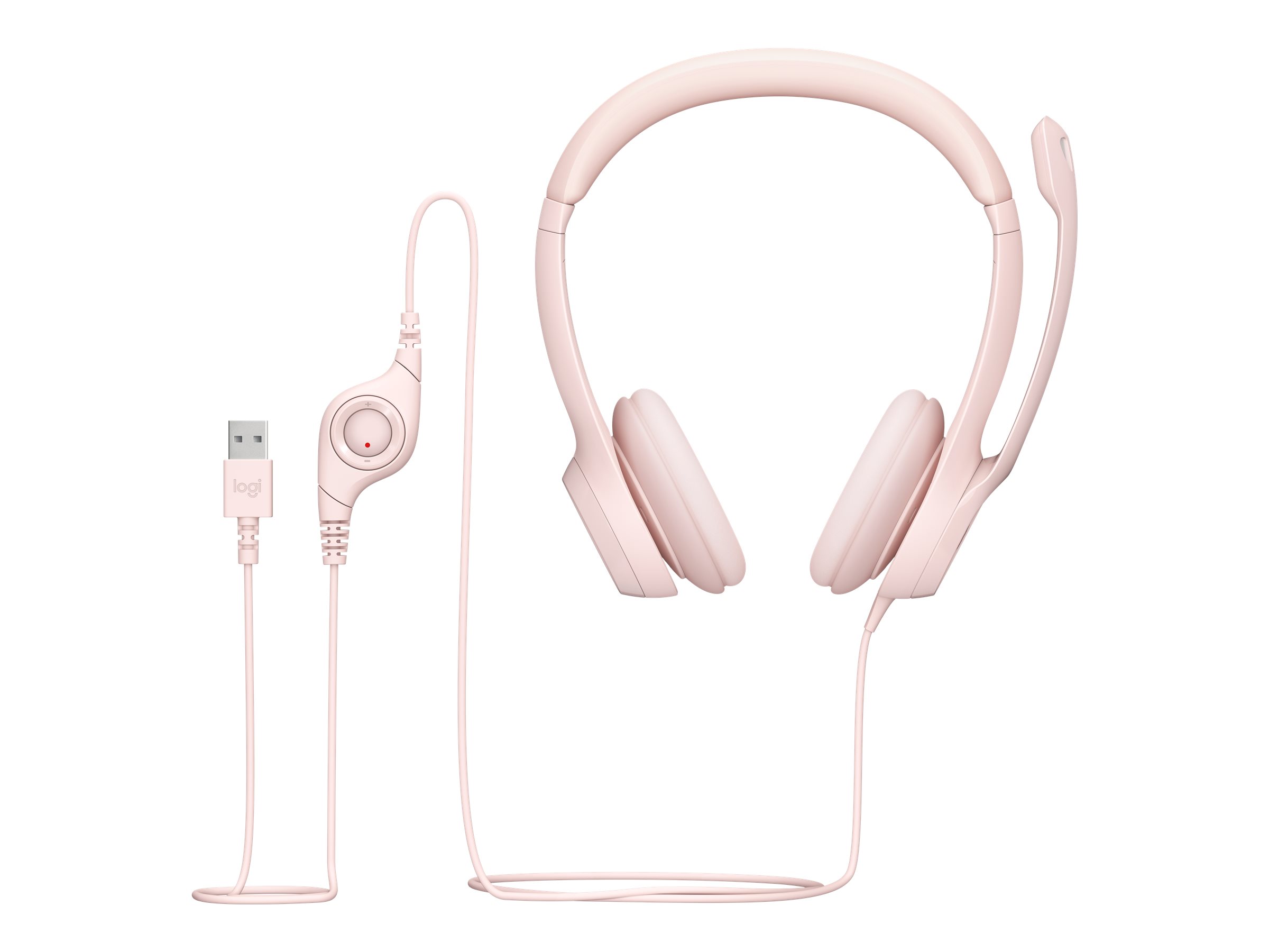 Logitech H390 USB-Headset rosa