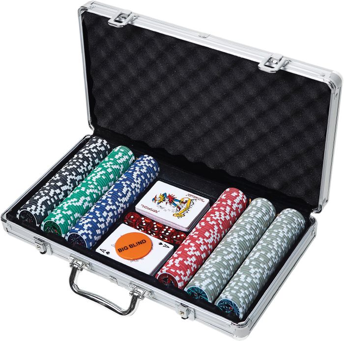 NG Poker-Set im Aluminiumkoffer, 300 Chi