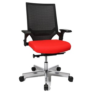 Topstar Bürodrehstuhl "T300", rot / schwarz