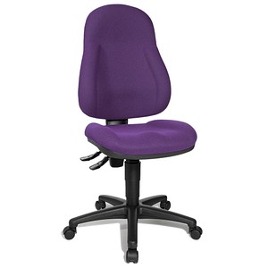 Topstar Bürostuhl Wellpoint 10, 8050 BC7 lila, schwarz Stoff