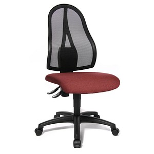 Topstar Bürostuhl Open Point P, OP100 G27 bordeaux, schwarz Stoff