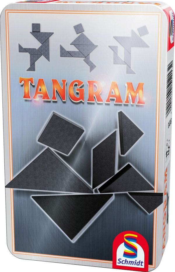 Schmidt MBS Tangram in Metalldose Geschicklichkeitsspiel