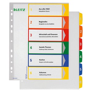 LEITZ Esselte Leitz PC Printable Index - Karteikarten - 6 Karte(n) (1292-00-00)
