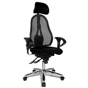 Topstar Bürostuhl Sitness 45, ST99U L50X schwarz, chrom Stoff Topstar Bürostuhl Sitness 45, ST99U L50X schwarz, chrom Stoff