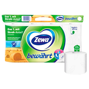 Zewa Toilettenpapier bewährt 3-lagig 8 Rollen