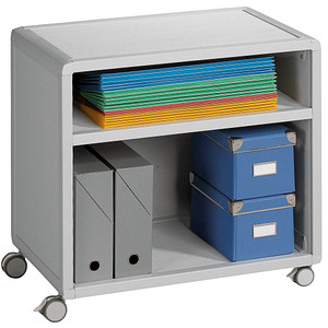 PAPERFLOW AKTENREGAL MOBIL 1 OH GRAU (DM1K2.02)