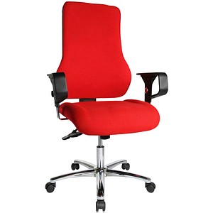 Topstar Bürostuhl Top Point Deluxe, TO29X G21 rot, chrom Stoff