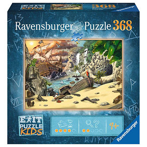 Ravensburger EXIT PUZZLE KIDS Das Piratenabenteuer Puzzle 368 Teile
