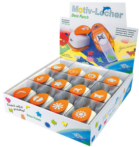 WEDO Motivstanzer, groß, 12er Display, sortiert