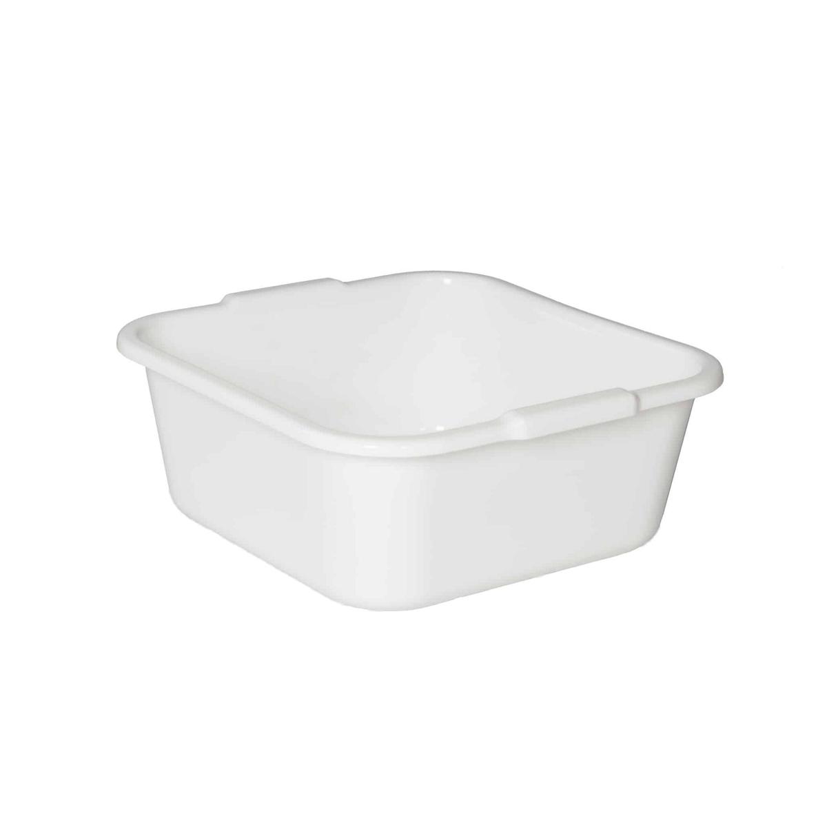 Viereckschüssel 38 x 38 x 15 cm, 14 Liter | weiß Spülschüssel / Allzweckschüssel, lebensmittelecht