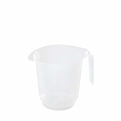 Messbecher  500 ml, mit Prägeskala | natur Polypropylen, Höhe 11 cm, Ø 10 cm