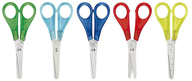 WEDO Bastelschere, rund, Länge: 130 mm, für Rechtshänder