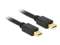 DELOCK Kabel mini DisplayPort St / St 1,0m schwarz