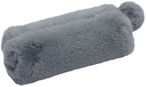 WEDO Schlamper-Etui "FLUFFY", aus Plüsch, blaugrau