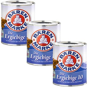 BÄRENMARKE Die Ergiebige 10% Kondensmilch 3x 170,0 g BÄRENMARKE Die Ergiebige 10% Kondensmilch 3x 170,0 g