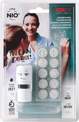 COLOP Motivstempel-Set "LITTLE NIO" Lehrer, weiß