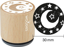 COLOP Motiv-Stempel Woodies "Mond & Sterne"