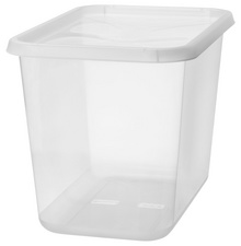 smartstore Aufbewahrungsbox BASIC XL, 60 Liter, transparent