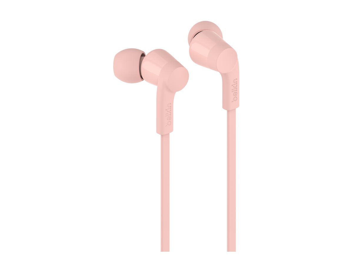 BELKIN Rockstar In Ear Kopfhörer Kabel, USB-C, rosa